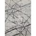 Kiba Modern Abstract Rug, Warm Gray/Charcoal, 5ft - 3in x 7ft - 6in Area Rug - Weave & Wander 864R3877CHLGRYE76
