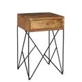 Crestview Collection 1-Drawer Mango Wood Bengal Manor Accent Table in Brown - Crestview Collection CVFNR721