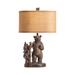 Trail Hike Table Lamp Brown Resin - Crestview Collection CVAVP1563