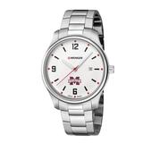 Women's Wenger by Swiss Army Silver Mississippi State Bulldogs City Active Stainless Steel Bracelet Watch