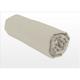 Home Linge Passion - Drap housse uni 100% coton - Bonnet 25cm - Beige crème - 90x190 cm - Beige