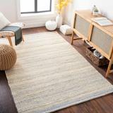 Abucay 5' x 7'6" Cottage Handmade Jute Moroccan Jute Charcoal/Cream/Light Gray/Light Beige/Peach Area Rug - Hauteloom