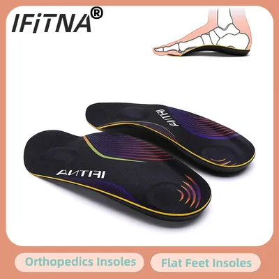 IFiTNA-Semelle Orthopédique de 1/2 de Longueur pour Homme Support de Voûte Plantaire Inserts de