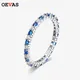 OEVAS – bagues en argent Sterling 100% saphir rubis étincelant en diamant à haute teneur en carbone