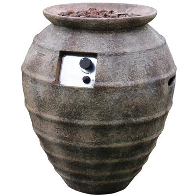 Modeno Pompeii Outdoor Fire Pit Table 23" Round Patio Heater - Propane