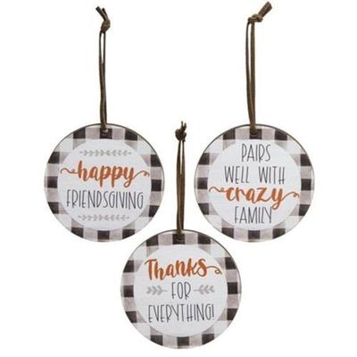 3/Set Thanks For Everything Wine Tags - 2.5" in diameter