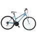 TITAN Pathfinder Women's Mountain Bike, 17-Inch Frame, 21-Speed, Front Shock, Baby Blue