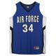 Air Force Falcons Nike Team-Issued #34 Royal White & Black Jersey from the Basketball Program - Size L