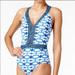 Michael Kors Swim | Michael Kors Summer Navy One-Piece Swimsuit | Color: Blue/White | Size: 10