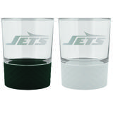 New York Jets 14oz. Commissioner Rocks Glass Two-Piece Set