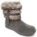 Minnetonka Everett - Womens 10 Grey Boot Medium