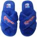 Women's FOCO New York Rangers Script Cross Slide Slippers