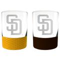 San Diego Padres 14oz. Commissioner Rocks Glass Two-Piece Set