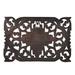 AeraVida Thai Daisy Floral Hand Carved Teak Wood Wall Art in Brown | 8 H x 12 W x 0.5 D in | Wayfair HW-0131-BRN