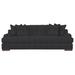 Bernhardt Andie 95" Recessed Arm Sofa Polyester in Gray/Black | 32.5 H x 95 W x 40.5 D in | Wayfair N9727_5534-011_788AgedGray