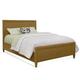 Birch Lane™ Jandre Low Profile Standard Bed Wood/Wicker/Rattan in Yellow | 52 H x 76 W x 86 D in | Wayfair 184C212E00454F7AA8048F050C38A358