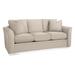 Braxton Culler Bridgeport 85" Flared Arm Sofa Bed w/ Reversible Cushions Other Performance Fabrics in Gray/White | 35 H x 85 W x 38 D in | Wayfair