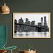 East Urban Home Ambesonne Modern Wall Art w/ Frame, Brooklyn Bridge Sunset Manhattan American New York City Famous Town Image | Wayfair