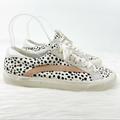 Madewell Shoes | Madewell Ah738 Calfskin Dotted Tennis Shoes | Color: Black/White | Size: 9.5