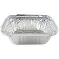 Nicole Fantini Disposable Aluminum 1Lb Oblong Foil Pan 5" x 4" Aluminum in Gray | 2 H in | Wayfair NC00542-100