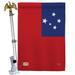 Breeze Decor 2-Sided Polyester 40 x 28 in. Flag Set in Blue/Red | 40 H x 28 W in | Wayfair BD-CY-HS-108351-IP-BO-02-D-US15-BD