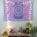 Bungalow Rose Cotton Bohemian Hippy Tapestry Cotton in Indigo | 30 H x 45 W in | Wayfair 188B752E877E4D5791D1B75769703F17