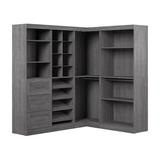 Wade Logan® Arlex 82" Closet System Manufactured Wood in Gray | 83.7 H x 82.3 W x 68 D in | Wayfair 1792E2D2C09F4BEF82F01DEEFB3ACC5C