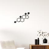 Trinx 277-Seratonin Molecule Metal Wall Art | Large Molecule Decoration For Home, Dorm | 24 H x 24 W x 1 D in | Wayfair