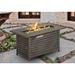 Lark Manor™ Thuy 25" H x 25" W Iron Propane Outdoor Fire Pit Table Cast Iron in Gray | 25 H x 25 W x 46 D in | Wayfair
