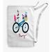 The Holiday Aisle® Merry Bird Bike Christmas Laundry Bag Fabric in Gray | 29 H x 18 W in | Wayfair 0943D3ACFA644A0FB63995DEA7EAEB01