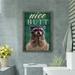 Trinx Raccoon - Wow Nice Butt Gallery Wrapped Canvas - Bath & Laundry Animal Illustration Decor, Green & Grey Bathroom Decor Canvas | Wayfair