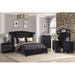 Rosdorf Park Ahull Full Vanity 5pc Upholstered in Black | Full/Double | Wayfair 6D32F05E675147429449623BBE149B45