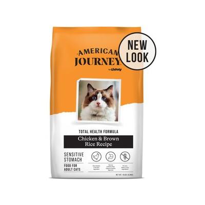 American Journey Sensitive Stomach Total Health Formula Chicken & Brown Rice Recipe Dry Cat Food, 15lb bag