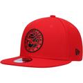 "Men's New Era Red Philadelphia 76ers Logo 9FIFTY Snapback Hat"