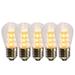 Vickerman 687284 - 1 watt 130 volt S14 Medium Screw Warm White Transparent LED (5 pack) Christmas Light Bulbs (X14ST11-5)