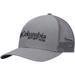 Men's Columbia Gray PFG Fishhook Snapback Hat