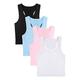 AKAIDE 4 Pieces Basic Crop Tank Tops Sleeveless Racerback Crop Sport Top for Women