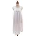 Drifting Clouds in White,'Hand Embroidered White Cotton Dress'