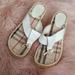 Burberry Shoes | Burberry Wedge Sandals | Color: Tan/White | Size: 8