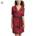 Lilly Pulitzer Dresses | Lilly Pulitzer Adalie Wrap Dress In Pink Tomato | Color: Blue/Red | Size: Xs