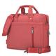 Soft Nylon Shockproof Laptop Case Sleeve Shoulder Messenger Bag Briefcase with Pockets Handles and Detachable Shoulder Strap for 15-17 Inch/MacBook/Notebook/Netbook/Chromebook/Tablet Red