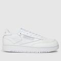 Reebok club c double trainers in white