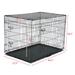 24" to 48" Pet Kennel Cat Dog Folding Steel Crate Animal Playpen Wire Metal