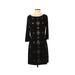 White House Black Market Casual Dress - Sheath: Black Solid Dresses - Used - Size Small