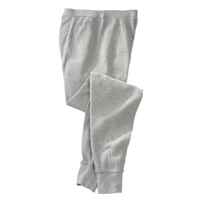 Men's Big & Tall Heavyweight Thermal Pants by KingSize in Heather Grey (Size 3XL)