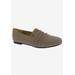 Wide Width Women's Donut Flat by Ros Hommerson in Stone Micro Suede (Size 10 1/2 W)