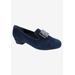 Wide Width Women's Treasure Loafer by Ros Hommerson in Navy Suede (Size 10 W)