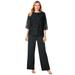 Plus Size Women's Popover Lace Jumpsuit by Jessica London in Black (Size 18 W)