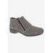Wide Width Women's Superb Comfort Bootie by Ros Hommerson in Grey Suede (Size 8 1/2 W)