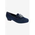 Wide Width Women's Treasure Loafer by Ros Hommerson in Navy Suede (Size 9 1/2 W)